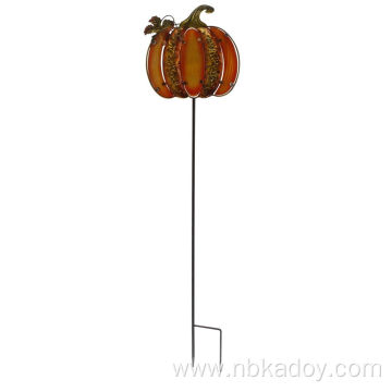 GARDEN ORNAMENT CARD - PUMPKIN AND LEAF